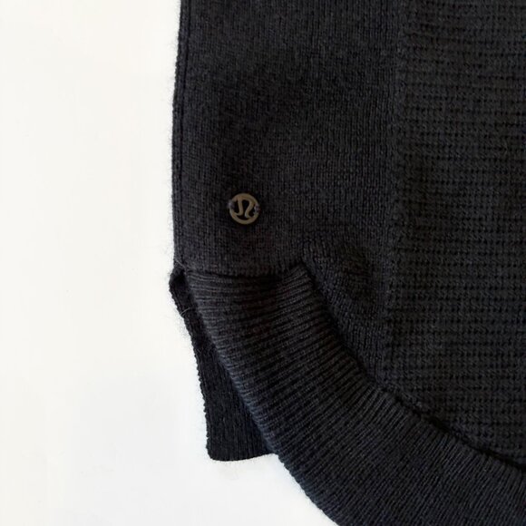 lululemon Black Sit In Lotus Hoodie Sweater size 4 - Picture 10 of 13